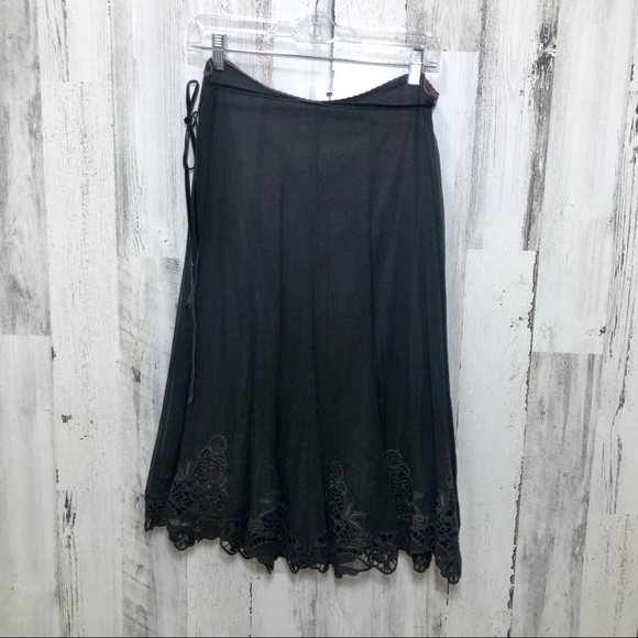 Elie Tahari Dresses & Skirts - Ellie Tahiti Black Mara 100% Silk Skirt Sz 10 NWT